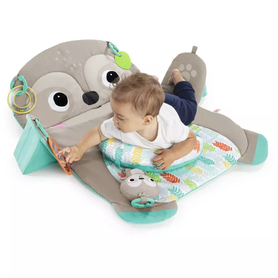 Bright Starts Tummy Time Prop & Play™ Faultier Aktivitätsmatte