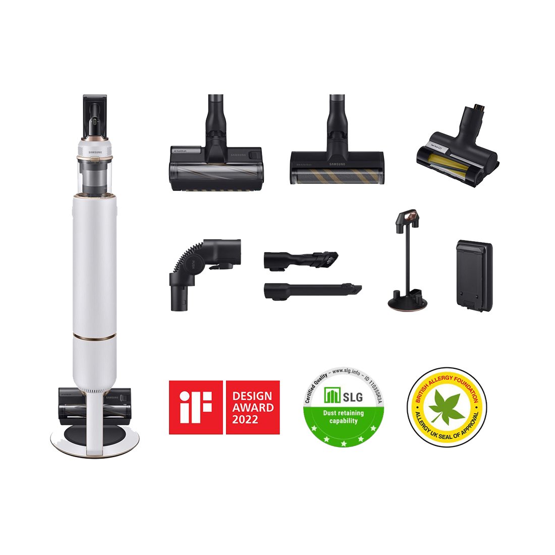 Samsung VS20A95843W Bespoke Jet One Akktu-Staubsauger