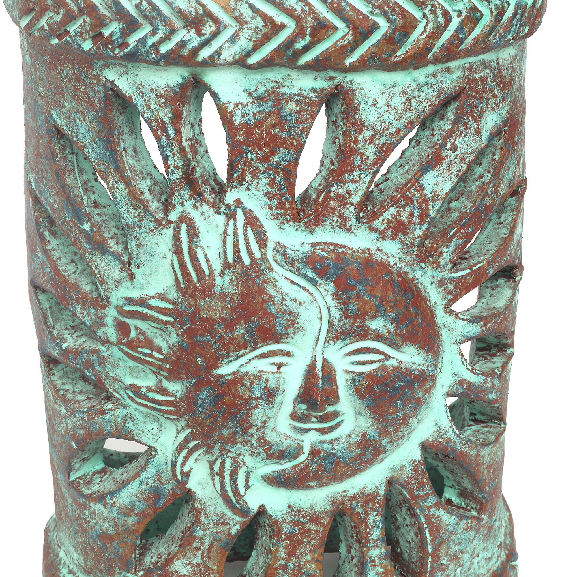 Wandlampe 'Eclipse' M, braun, grün, H 27 cm, B 20 cm, T 10 cm von fischer's lagerhaus