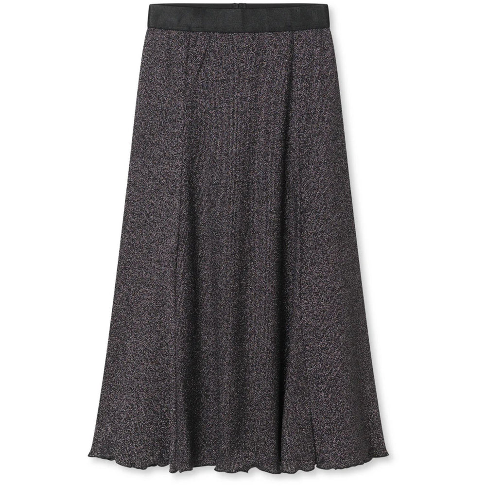 Køb Mads Nørgaard Gun Metal 2X2 Lurex Salina Nederdel