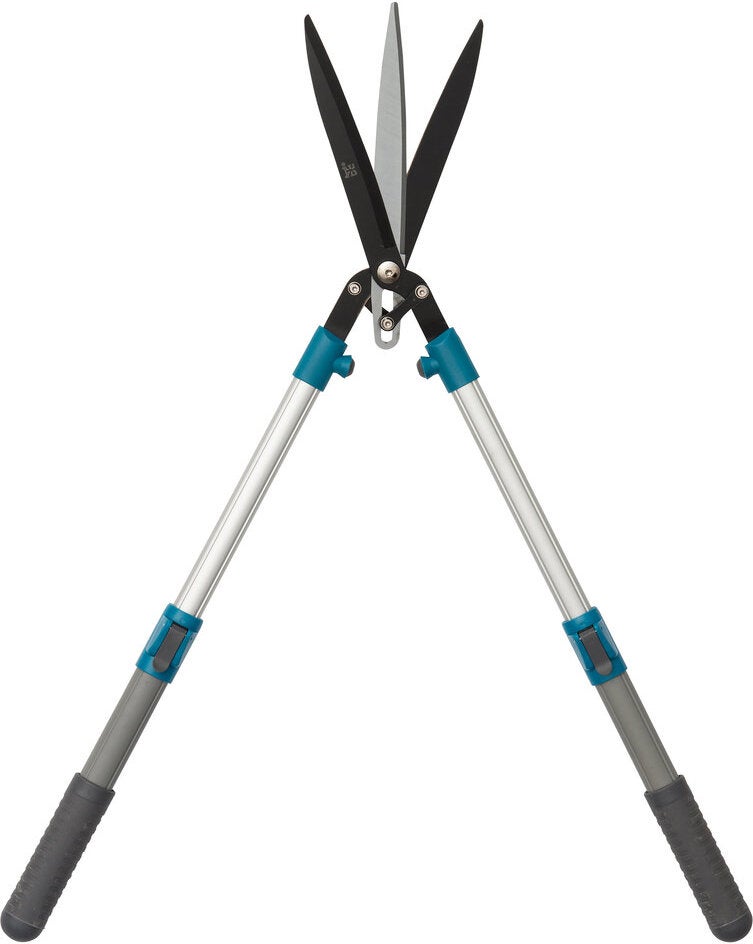 Intratuin heggenschaar met 3 messen blauw/grijs