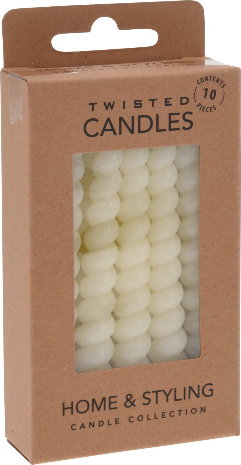 dinerkaars Mindy beige 6,5 x 2,5 x 13 cm 10 stuks