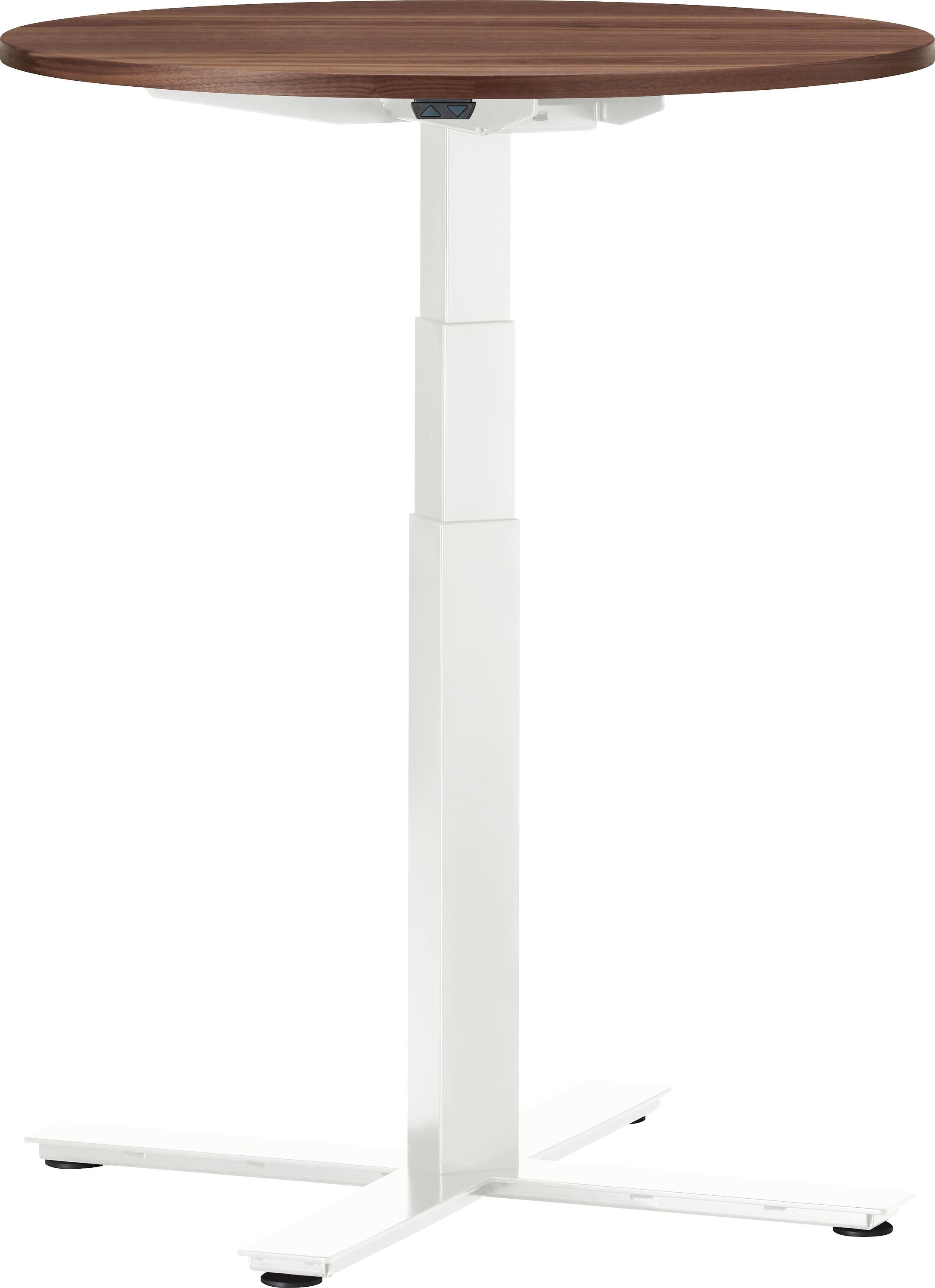 FLEXCUBE Besprechungstisch höhenverstellbar - Nussbaum / H: 62.5 cm