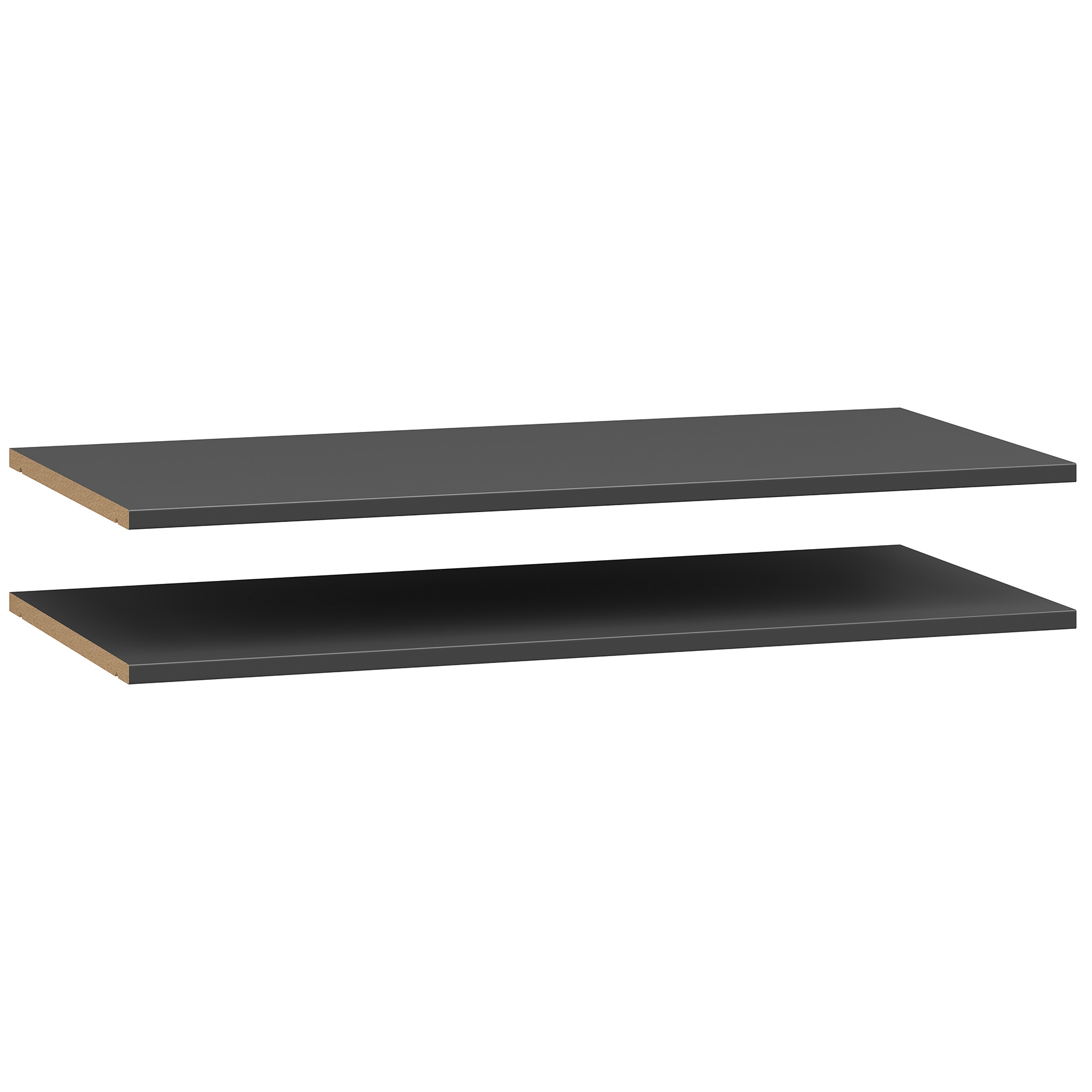 2-teiliges Einlegeboden-Set - anthrazit - 77 cm