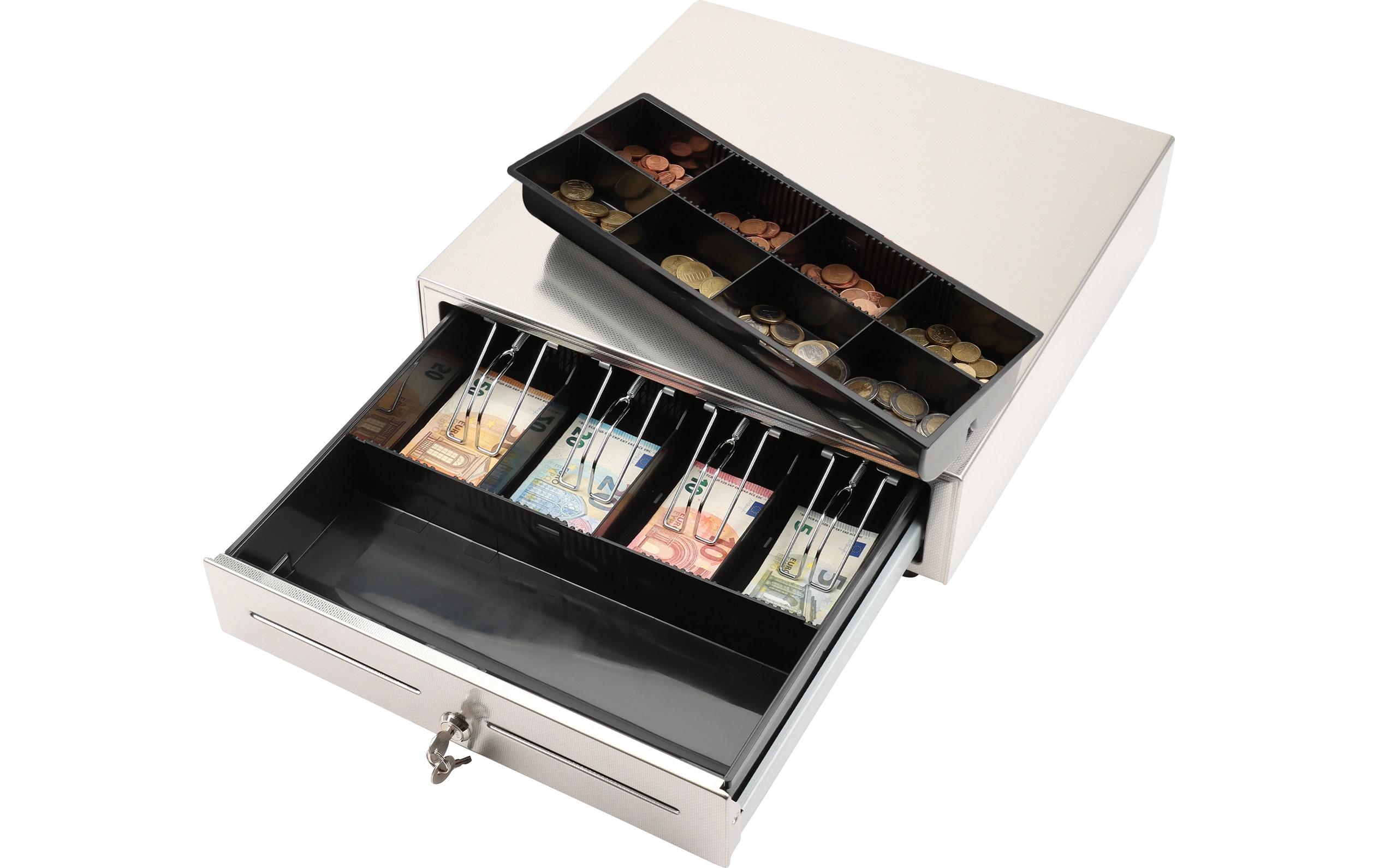 Kassenschublade LD 410S Silber<br>Manuelle Kassenlade