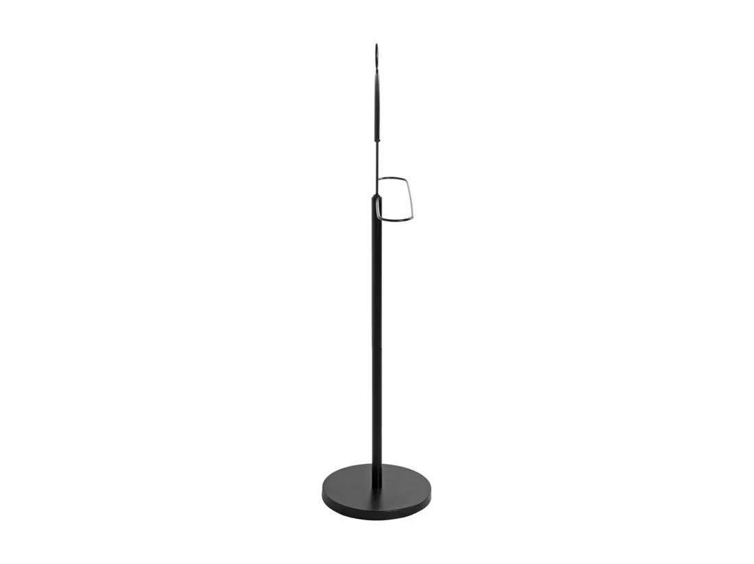 Valet de nuit , valet de chambre en métal coloris noir - longueur 51 x profondeur 28 x hauteur 117 cm