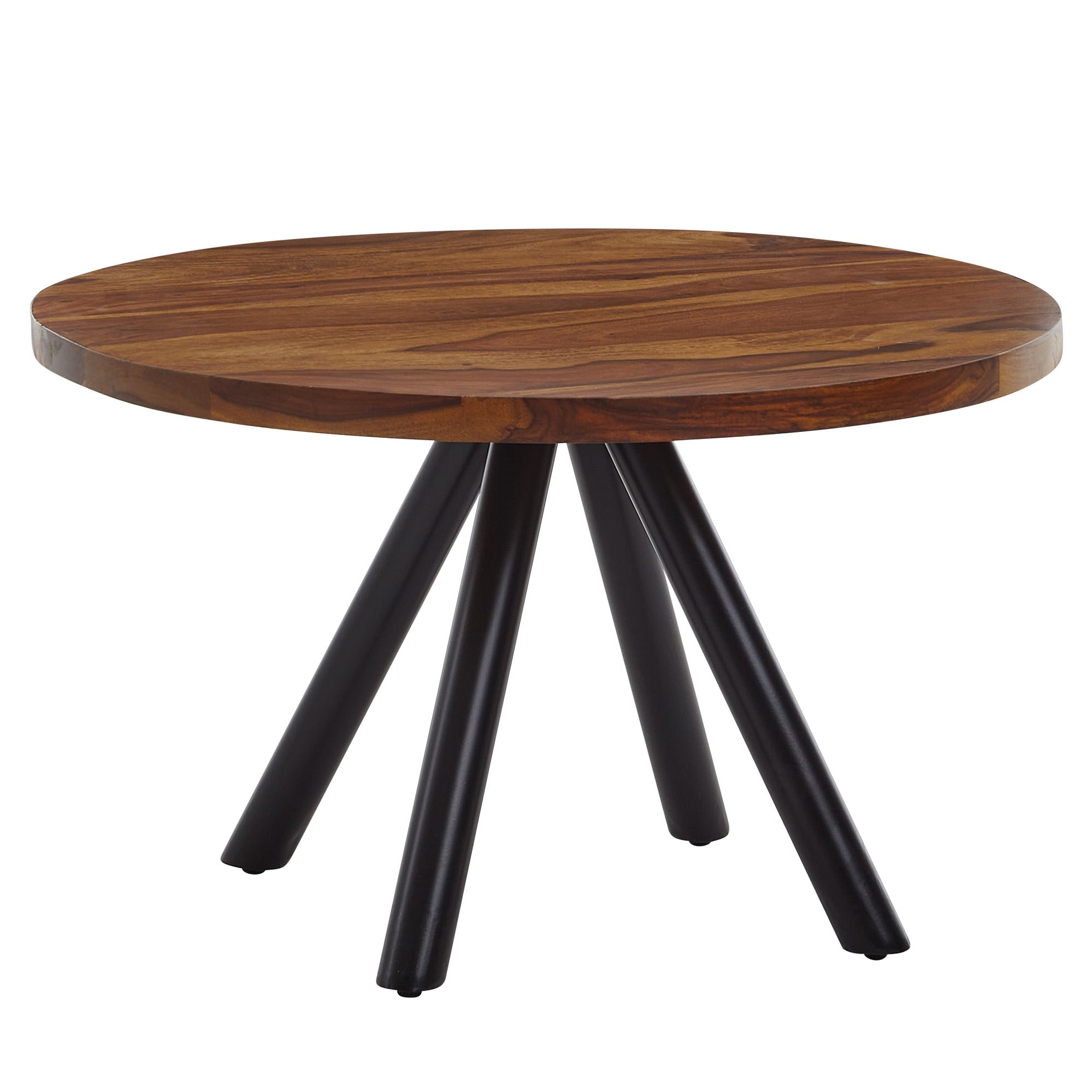 Couchtisch FineBuy Sofatisch Massivholz 60x60x35 cm Wohnzimmertisch Tisch Rund