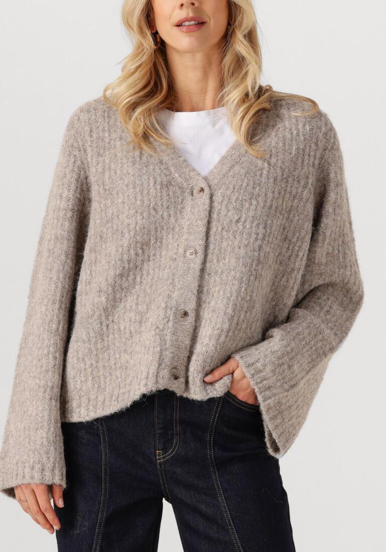 beige co'couture vest charlie v cardigan