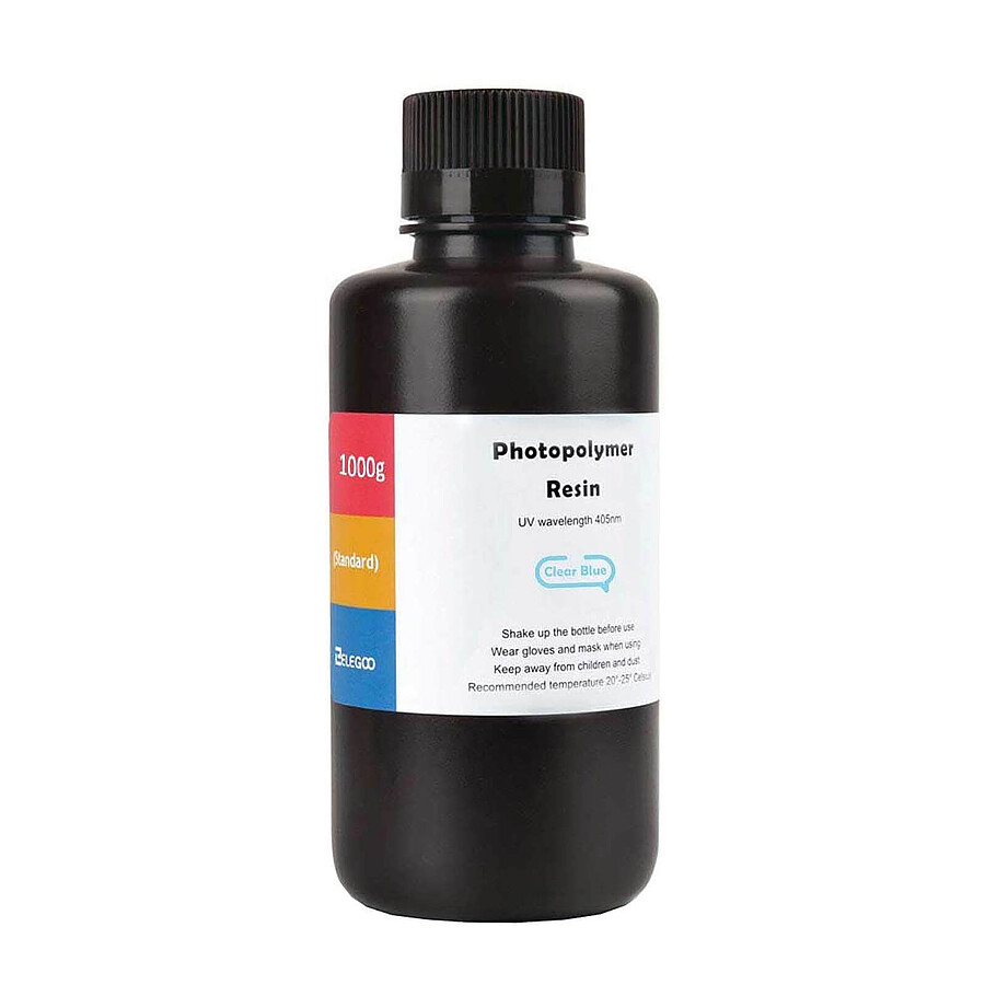 Elegoo Résine Photopolymère LCD ABS-Like Standard Bleu Clair - 1 000 g