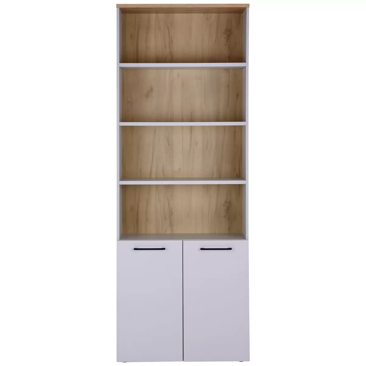 Aktenregal Kontor K3 hellgrau,Eiche