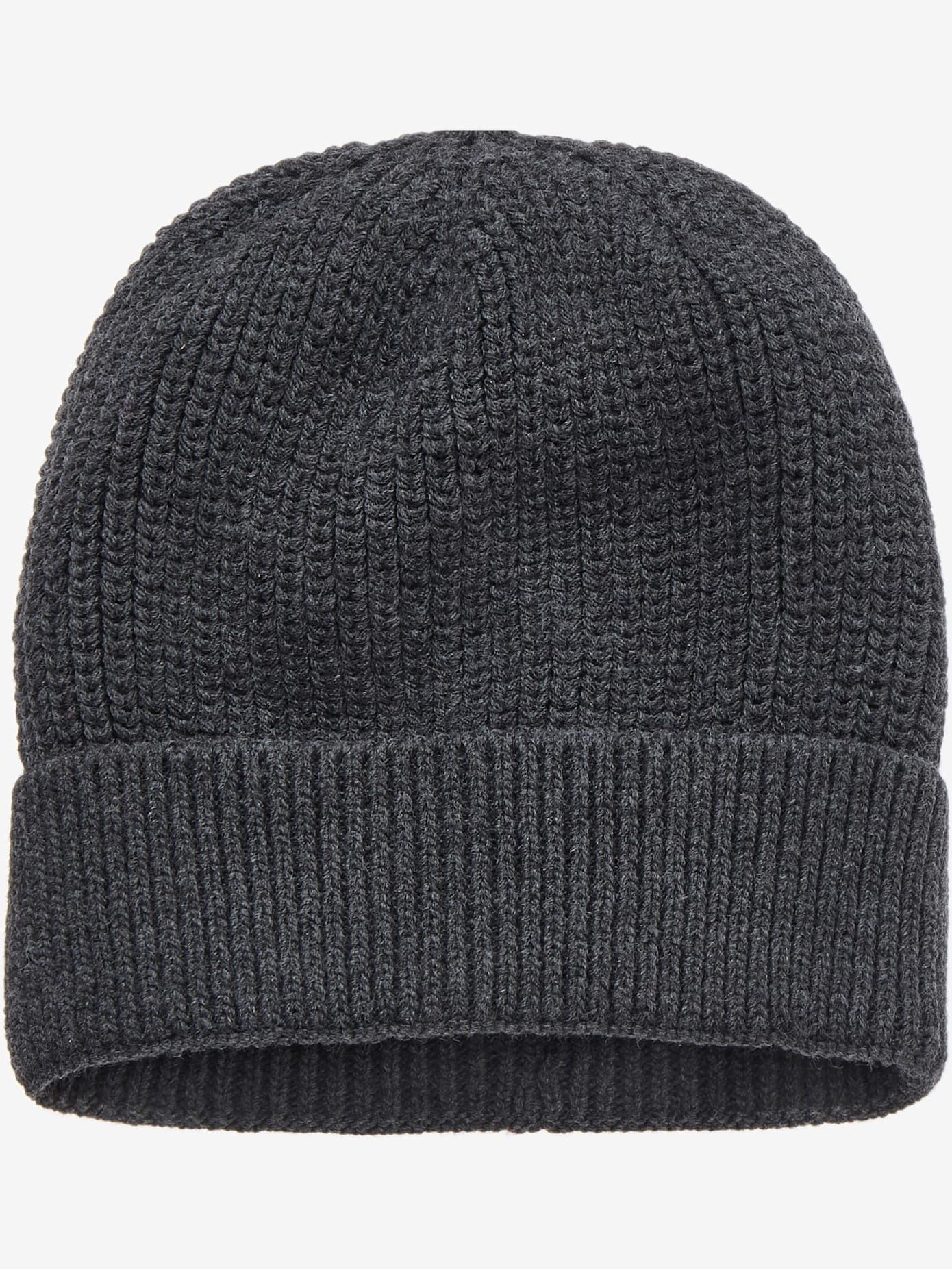 Beanie bonnet tendance avec revers et motif tricoté