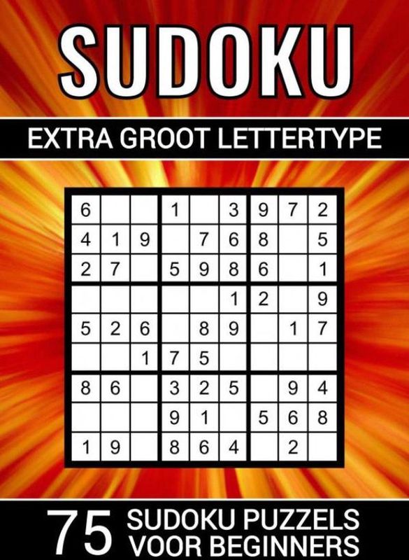Puzzelboek - 75 Sudoku Puzzels - A4 - Paperback - Zwart/Wit