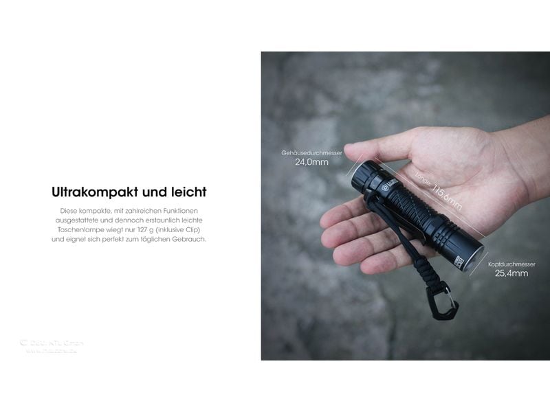 Nitecore Taschenlampe EDC33 4000 lm Taschenlampe