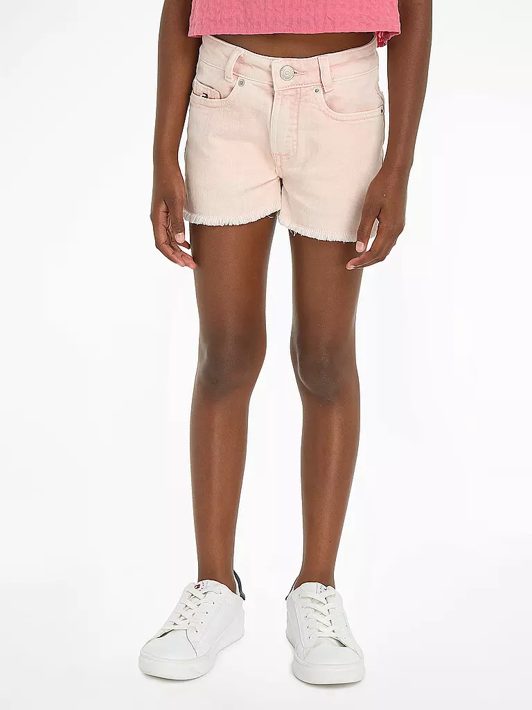 TOMMY HILFIGER Mädchen Jeanshorts  rosa