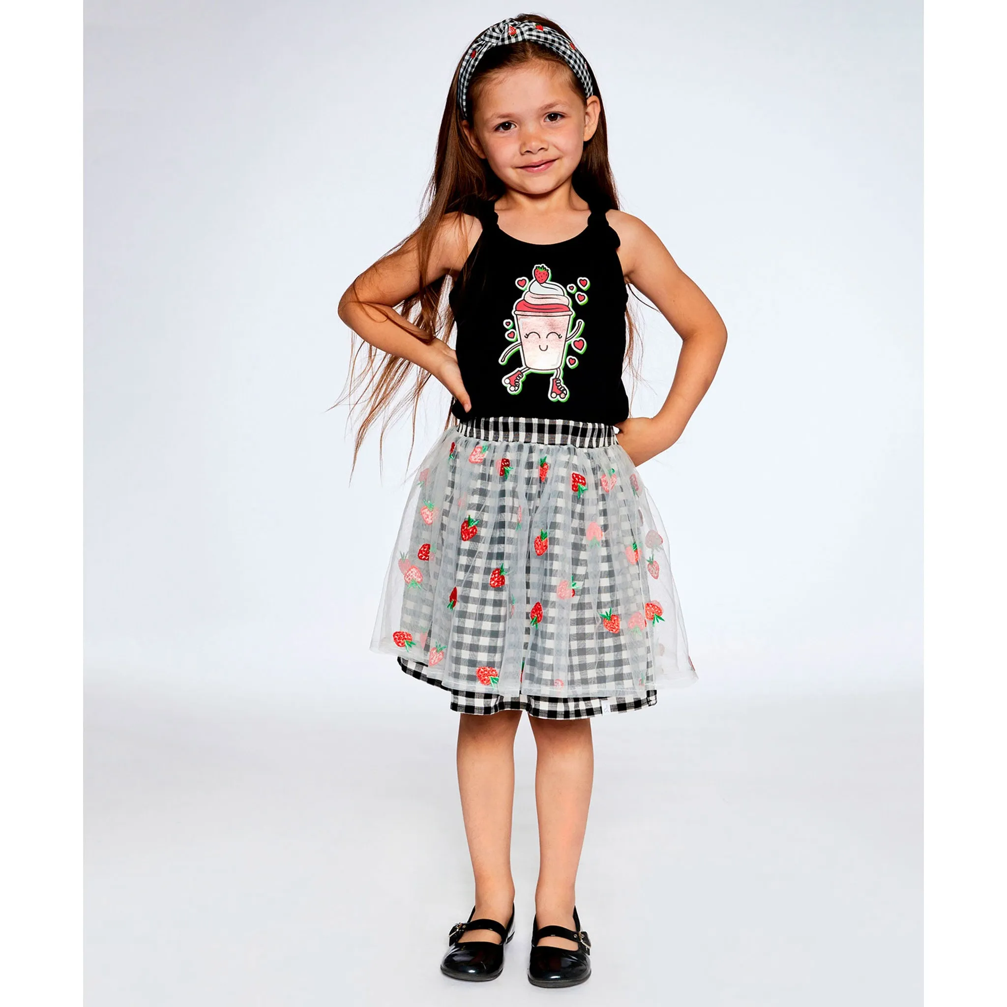 Deux par Deux Camisole Fraise 7-10ans