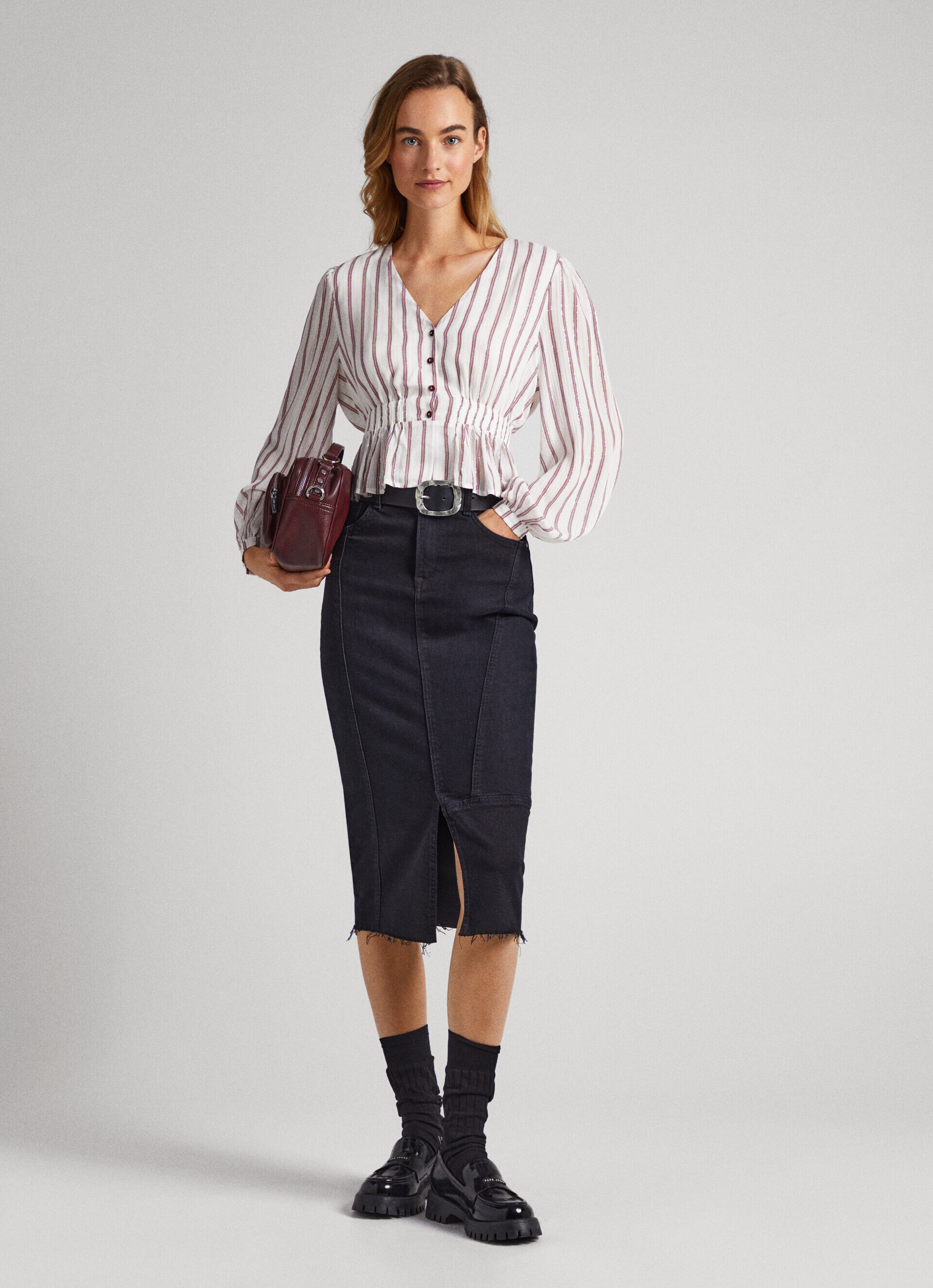 Blusa listrada - multicolorida