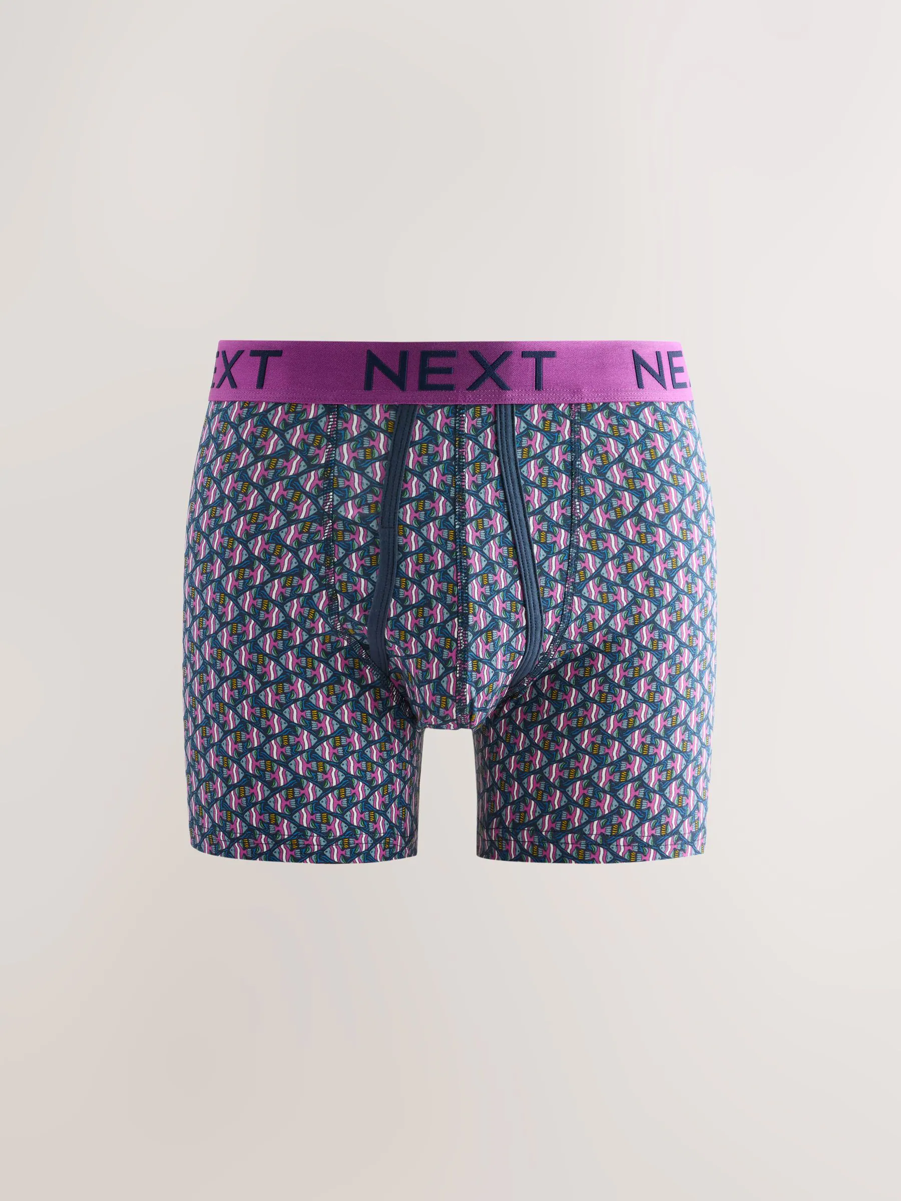 Navy Sealife Geo - Animal - 4 Boxershorts zonder plooi