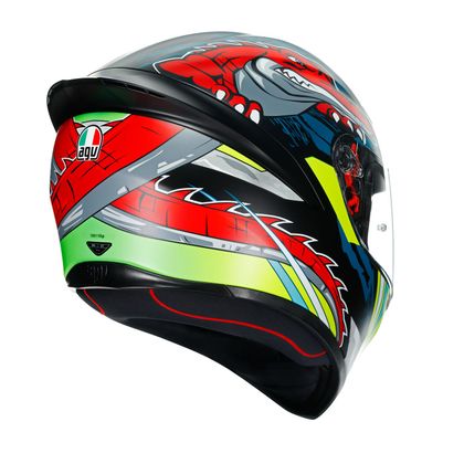Casque AGV K1 - DUNDEE - Vert / Rouge