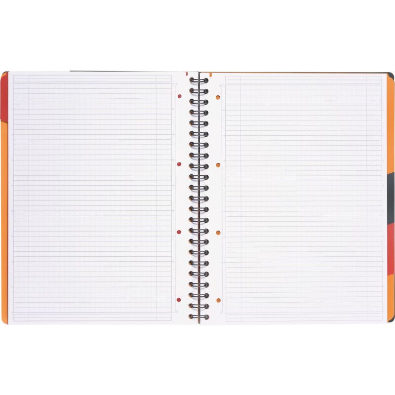 Cahier spirale Oxford International Managerbook A4+ 23 x 29,7 cm - blanc ligné - 160 pages