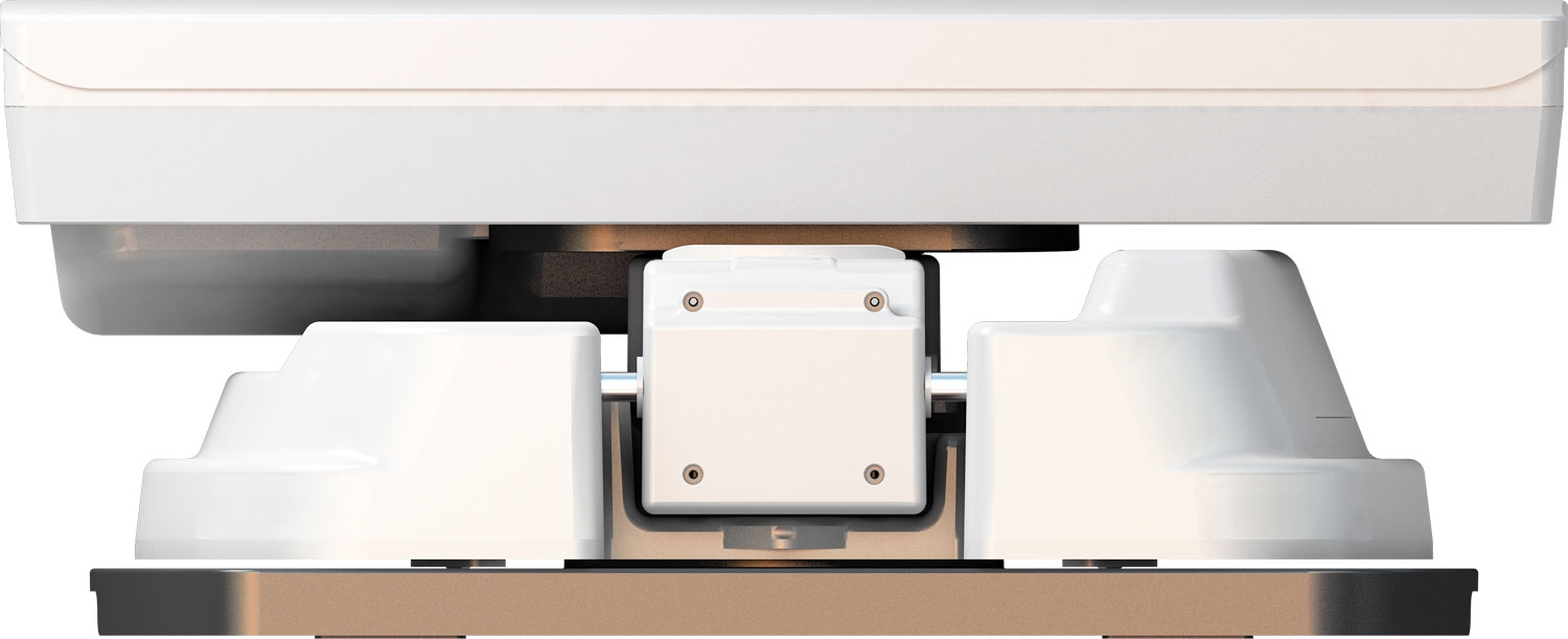 Selfsat Snipe 3 R Vollautomatische Sat-Flachantenne mit Fernbedienung Single LNB