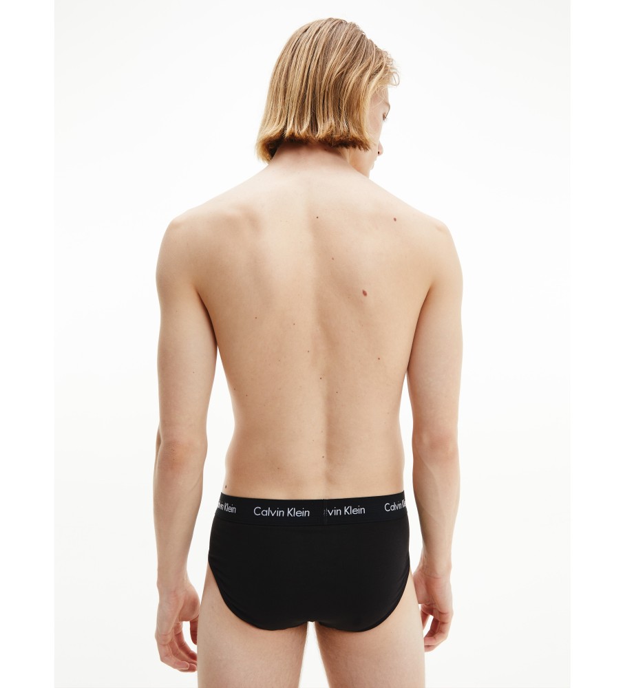Pacote com 5 Calcinhas Modeladoras Pretas Calvin Klein Stretch