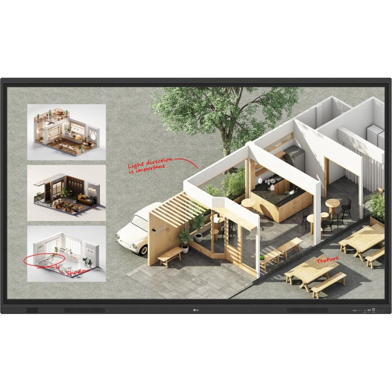LG CreateBoard Standard tableau blanc interactif 190,5 cm (75