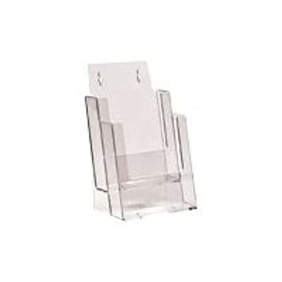 PROMOCOME PLV - présentoir brochures - 2 pochettes - pour A6, 1/3 A4, 1/2 A4