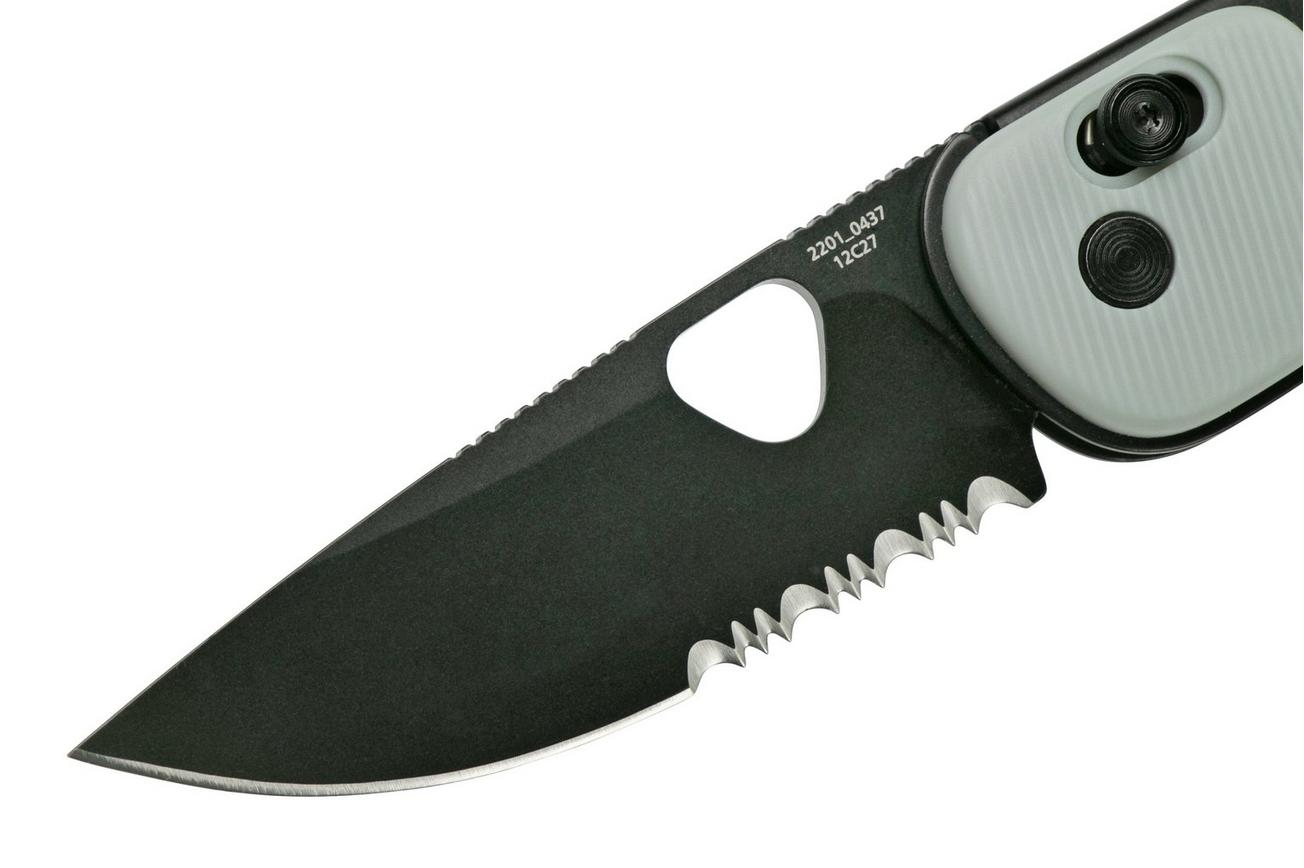 The James Brand The Redstone Primer Gray, Black Serrated KN118170-01 zakmes