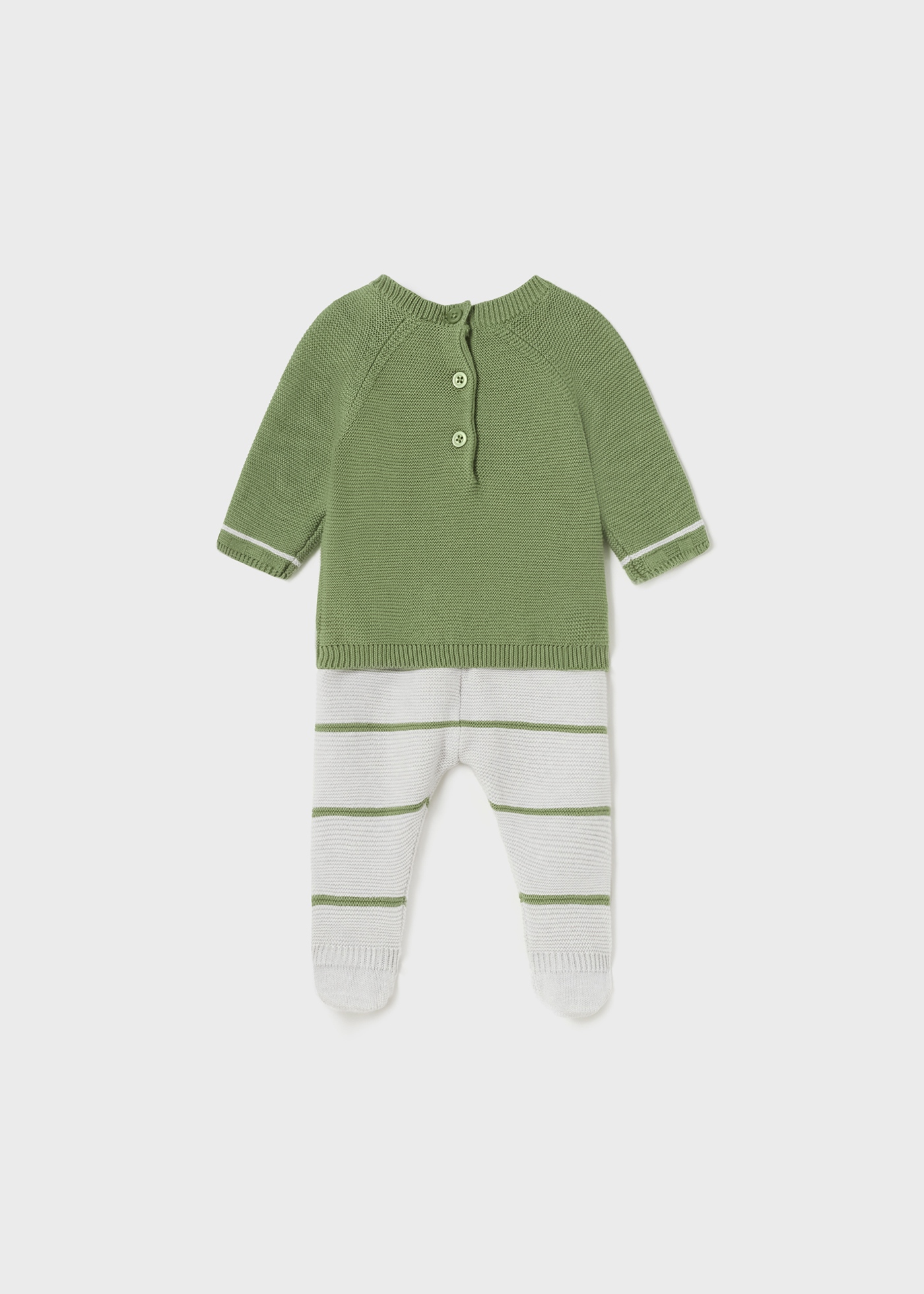 Conjunto de malha de algodão Better Cotton de 2 peças para recém-nascido
