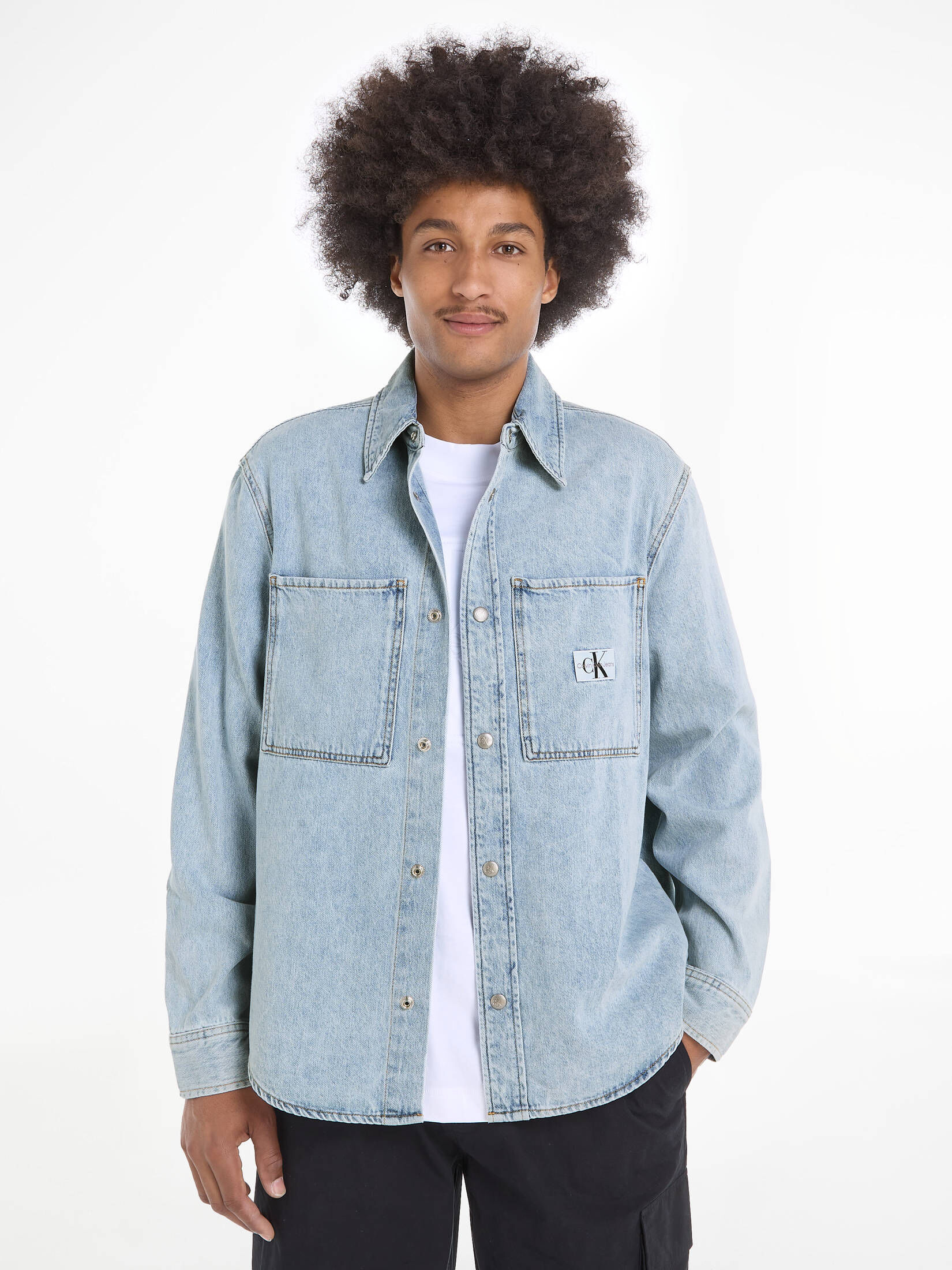 CALVIN KLEIN JEANS| Herren Jeanshemd Regular Fit