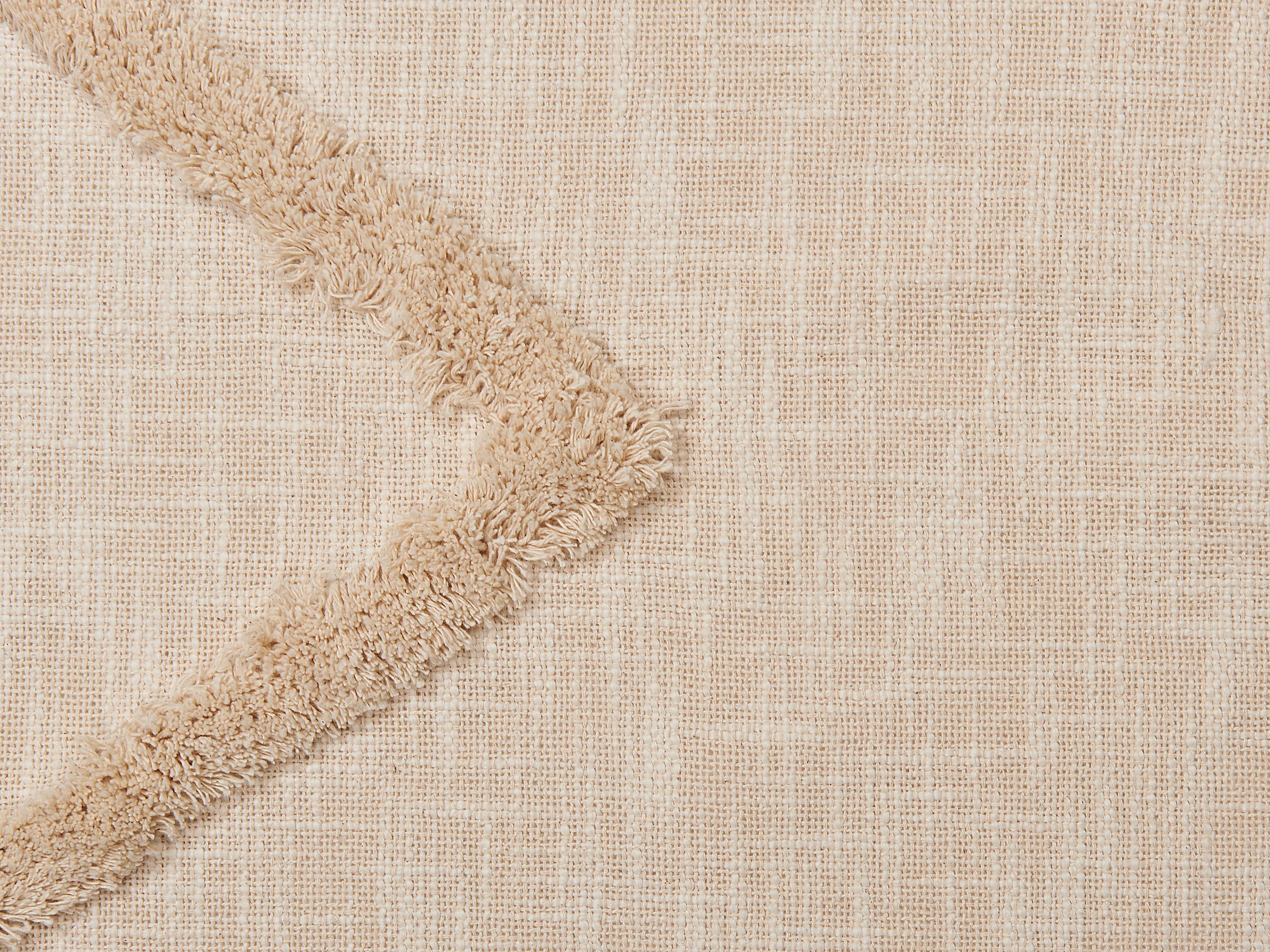 Plaid JAUNPUR Katoen 130 x 180 cm Beige