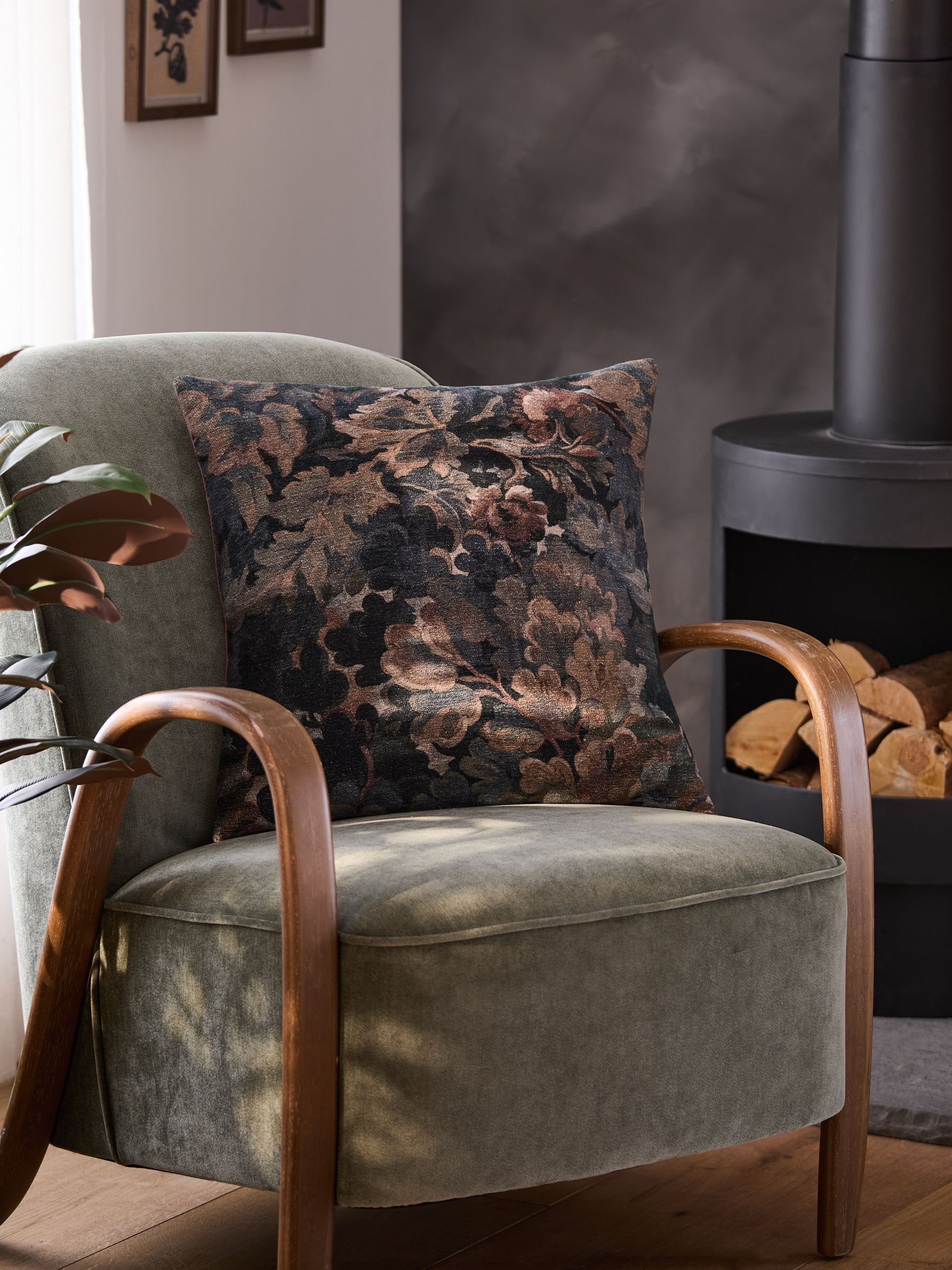 Printed Floral Cushion