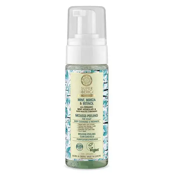 Natura Siberica - Mousse peeling Menthe et Bouleau cheveux gras 170ml