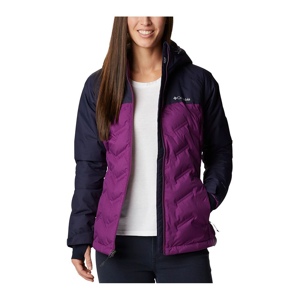 Columbia GRAND TREK - Doudoune Femme plum/dark nocturnal