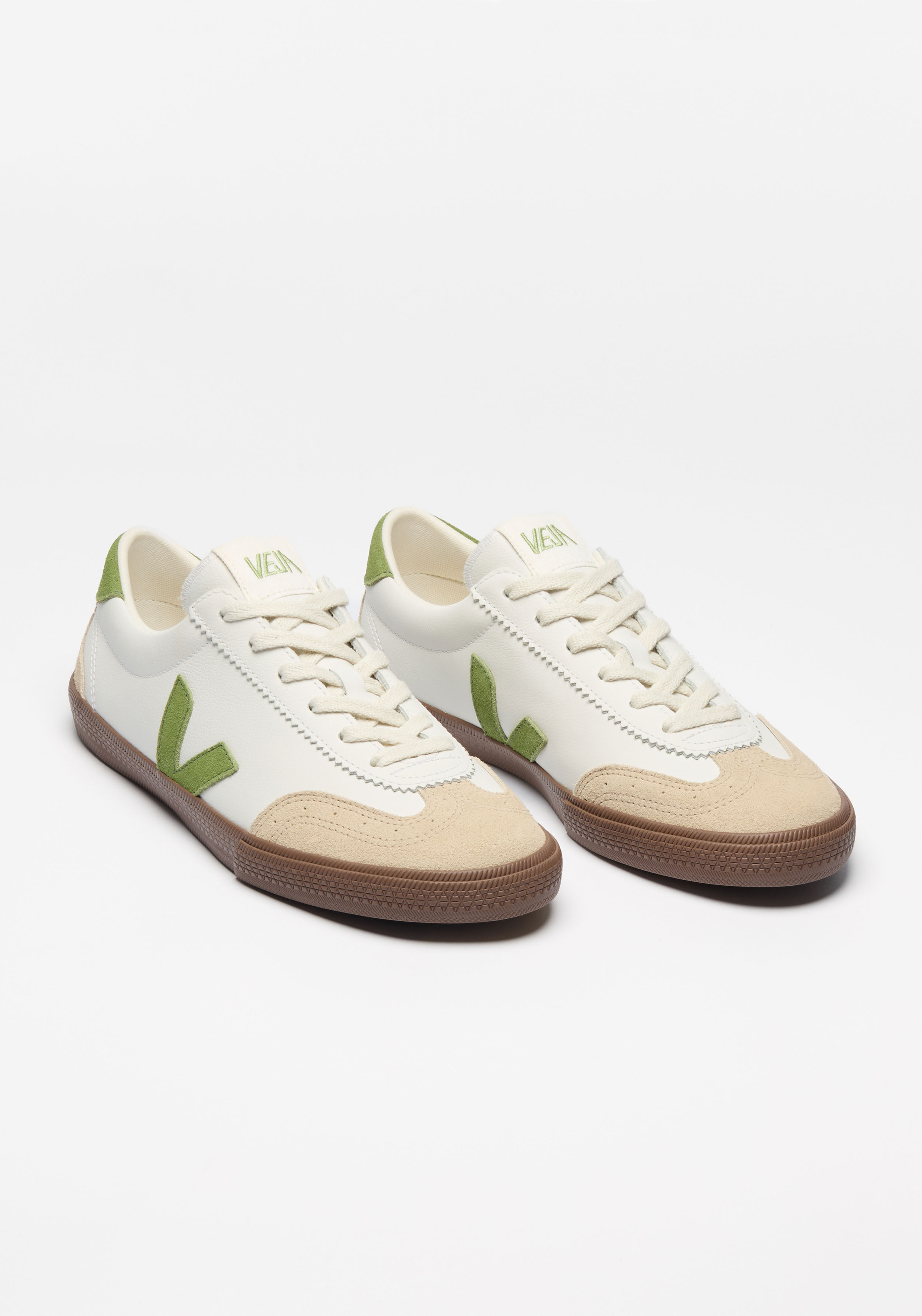 Veja Sneaker Volley O.T. Leather White Kiwi Bark