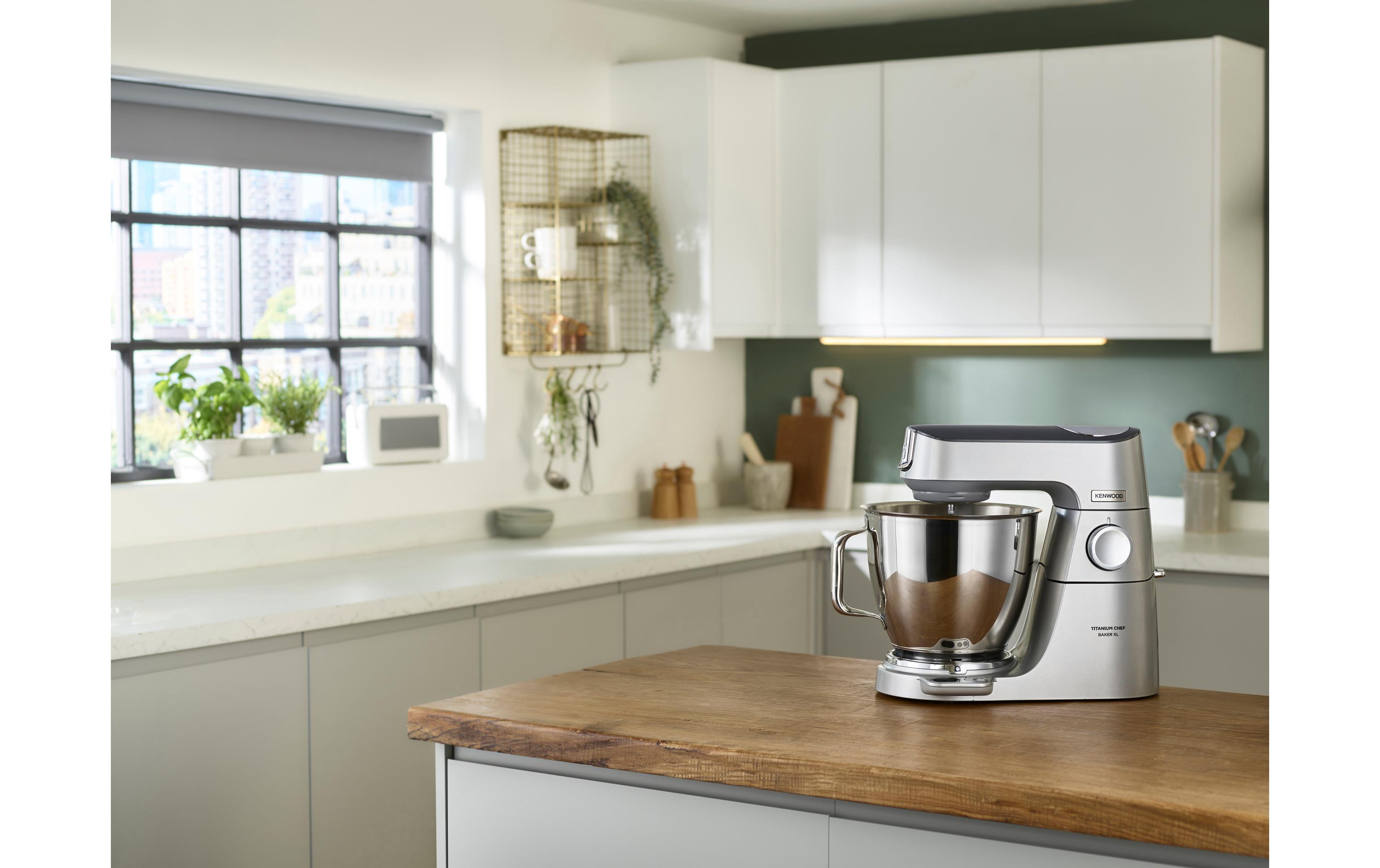 Küchenmaschine Chef Baker XL KVL85.004SI Silber<br>Küchenmaschine mit integrierte Waage und Timerfunktion