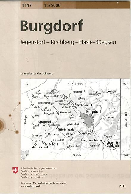 BUNDESAMT - 1147 BURGDORF ECHELLE 1 25 000