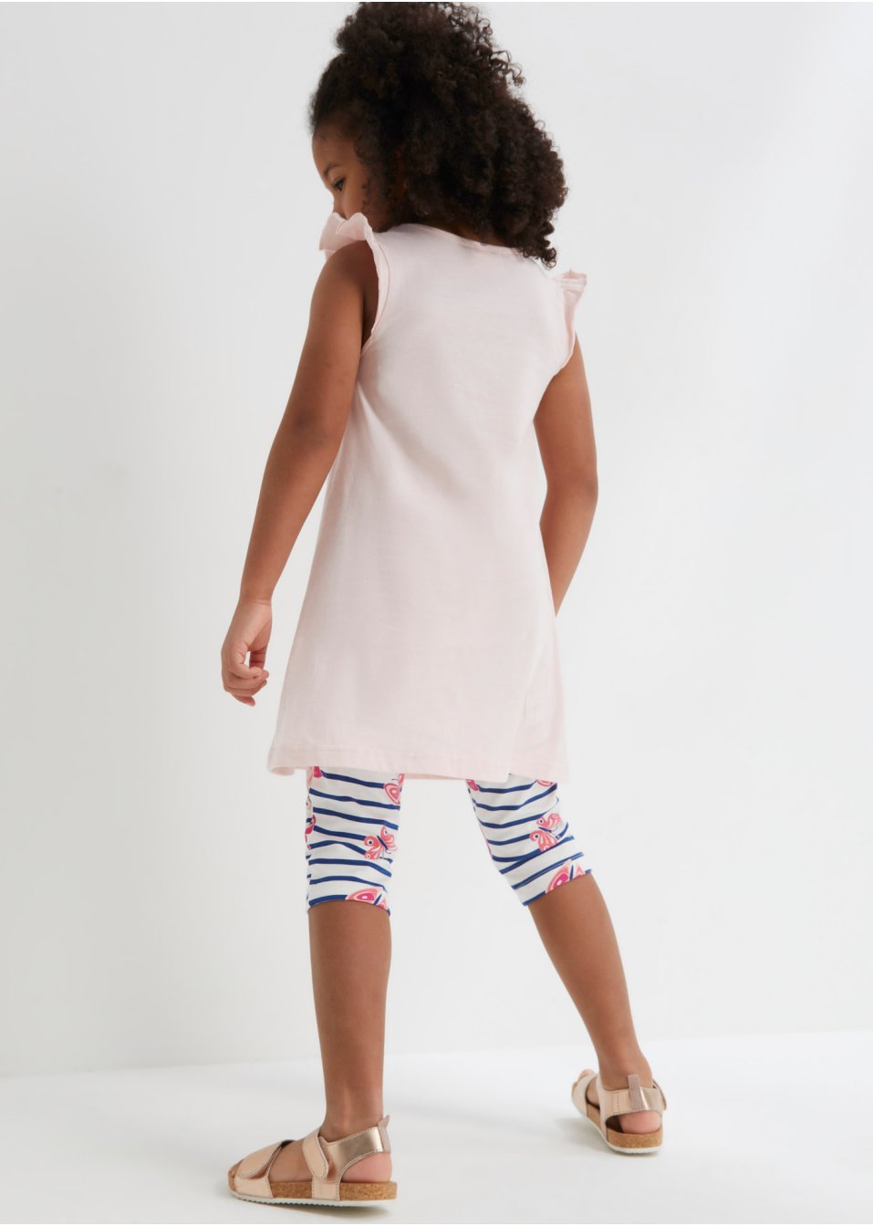 Robe en jersey et legging 3/4 fille (Ens. 2 pces.)