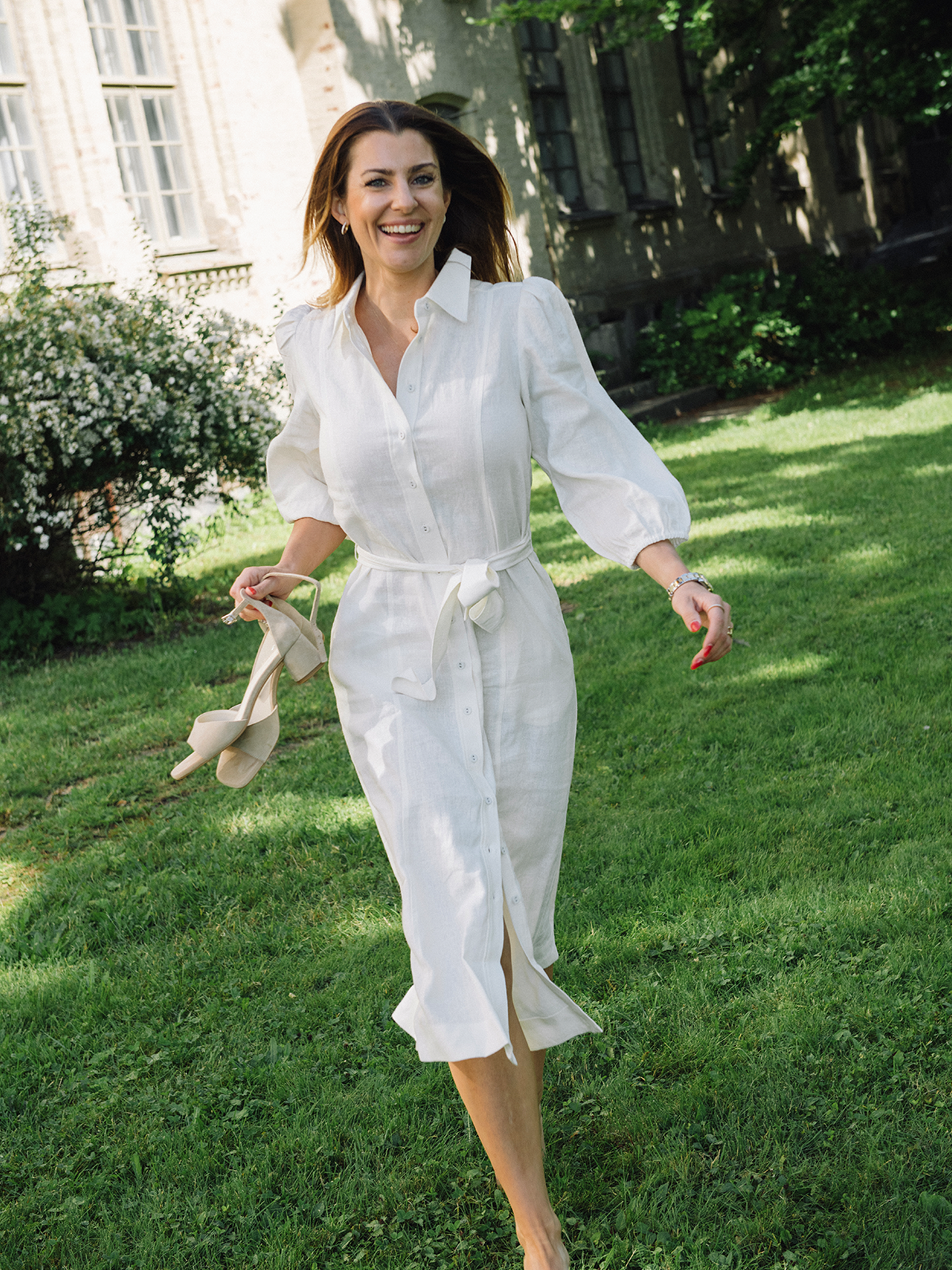 Flaxy 3/4 Linen Shirt Dress