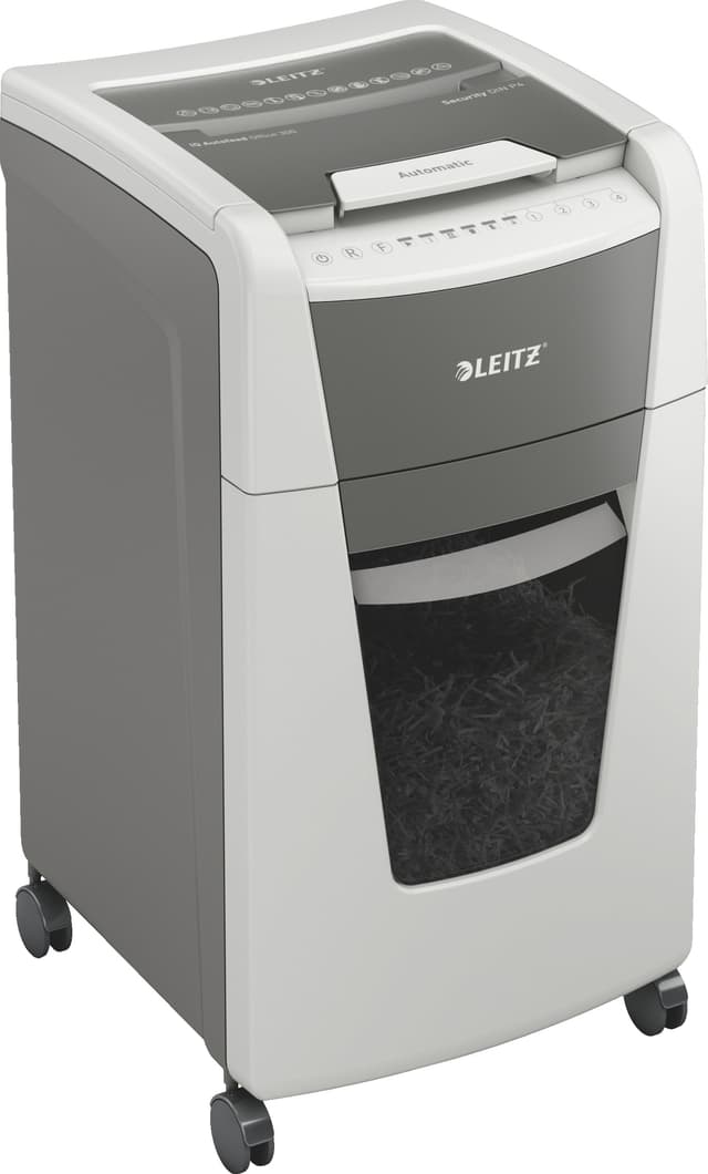 Leitz IQ AutoFeed Office 300 P4 tværskåret makulator