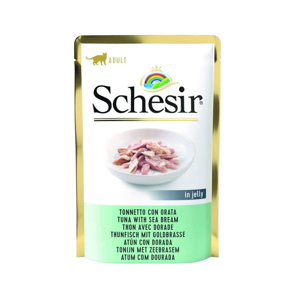 Schesir Kattenvoer Tonijn - Zeebrasem in Gelei85 gr
