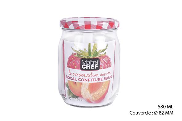 BOCAL CONFITURE EN VERRE 580ML