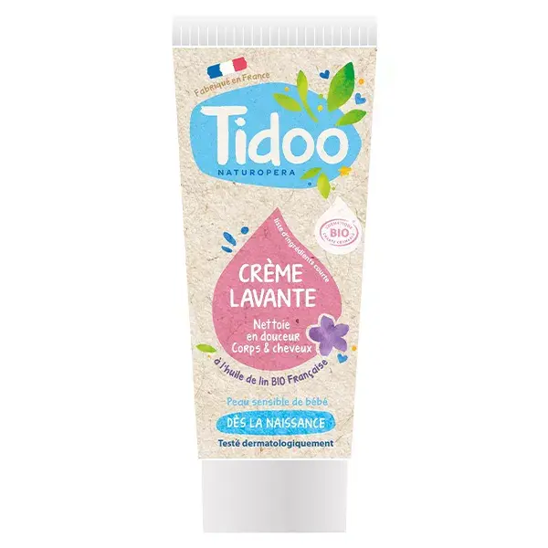Tidoo Crème Lavante Nourrissante à l'extrait de lin Bio 100ML