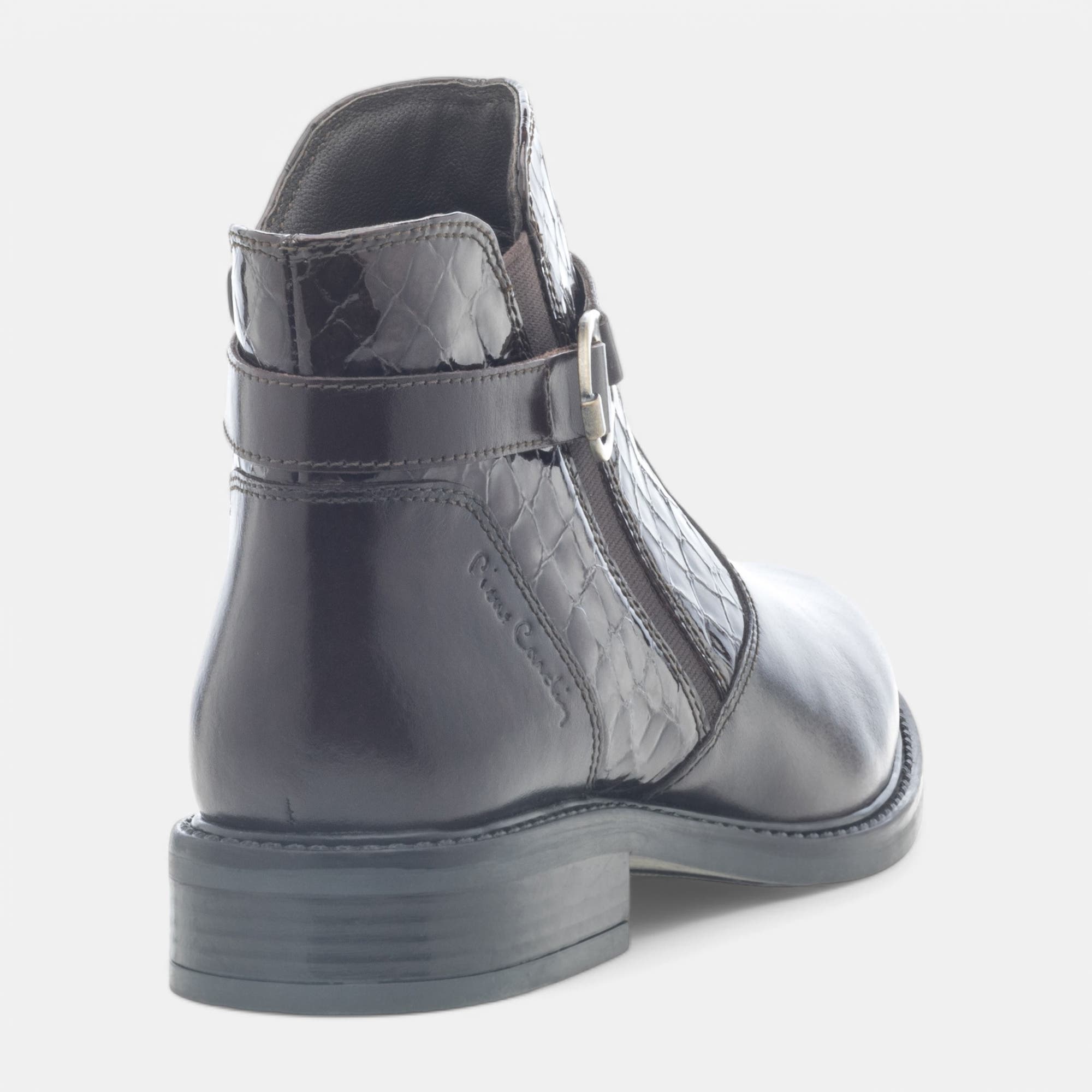 Bottines Femme en cuir marron