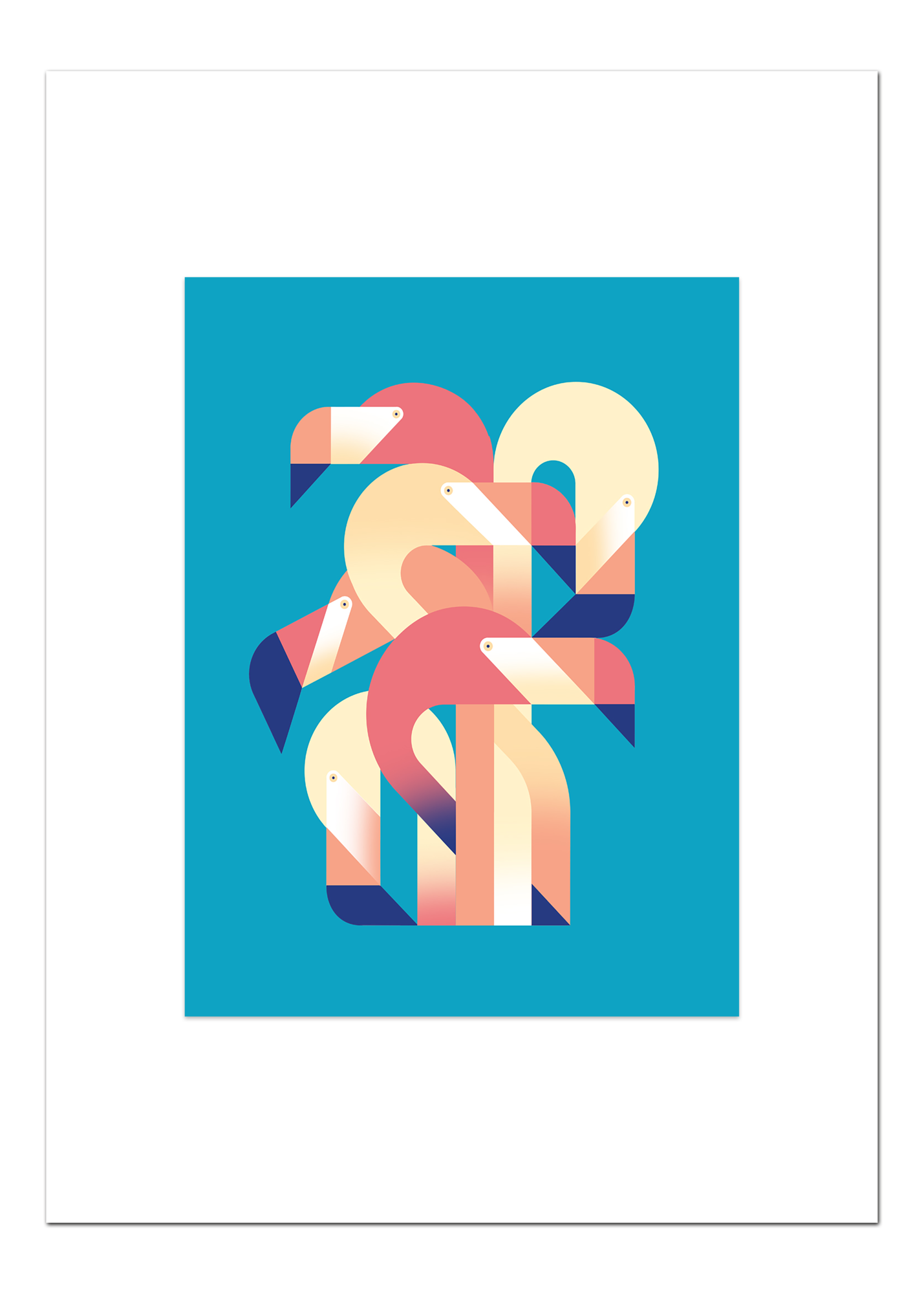 UC_Print Flamingo Dance 30 x 40 cm