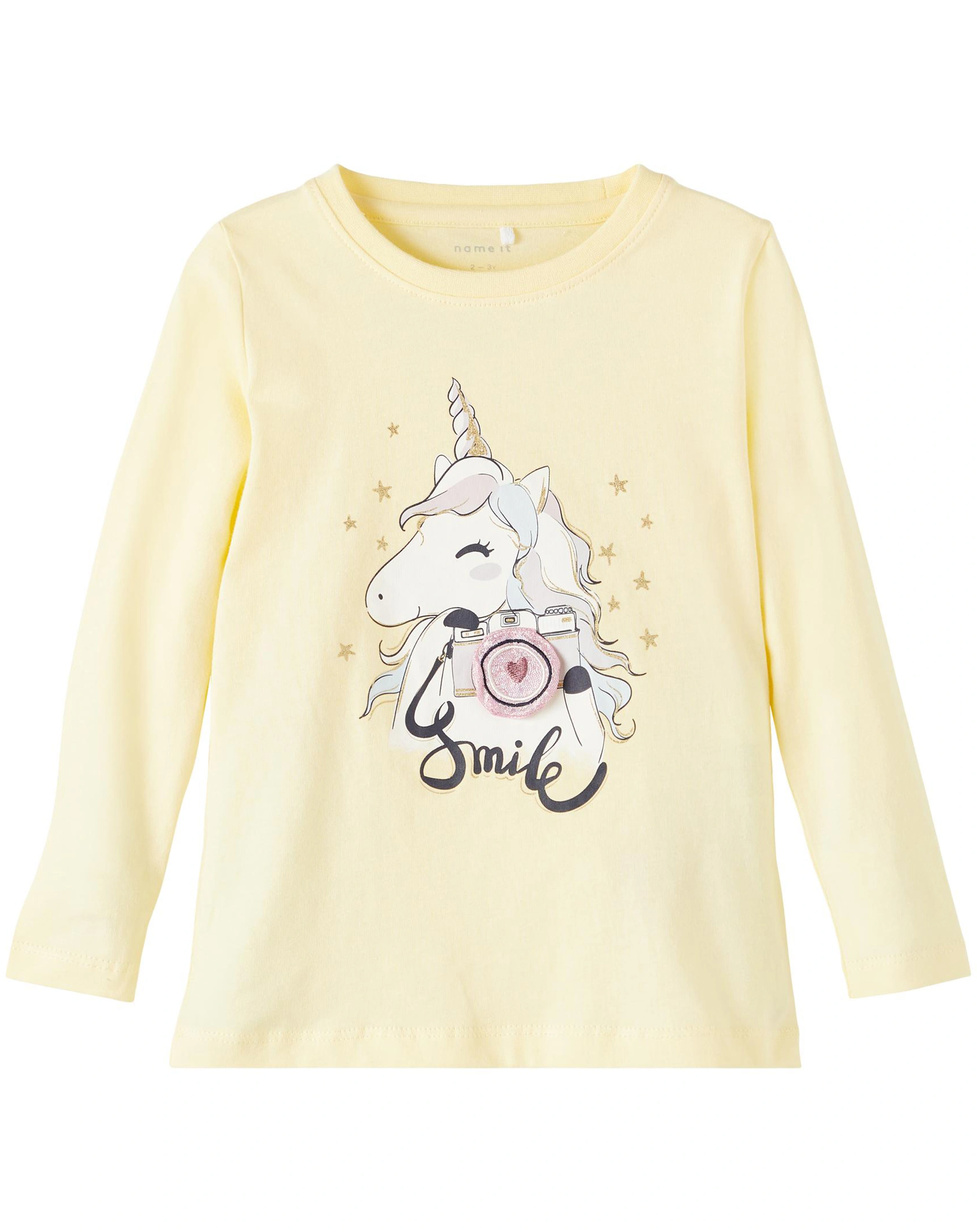 Langarmshirt NMFTANDE in double cream