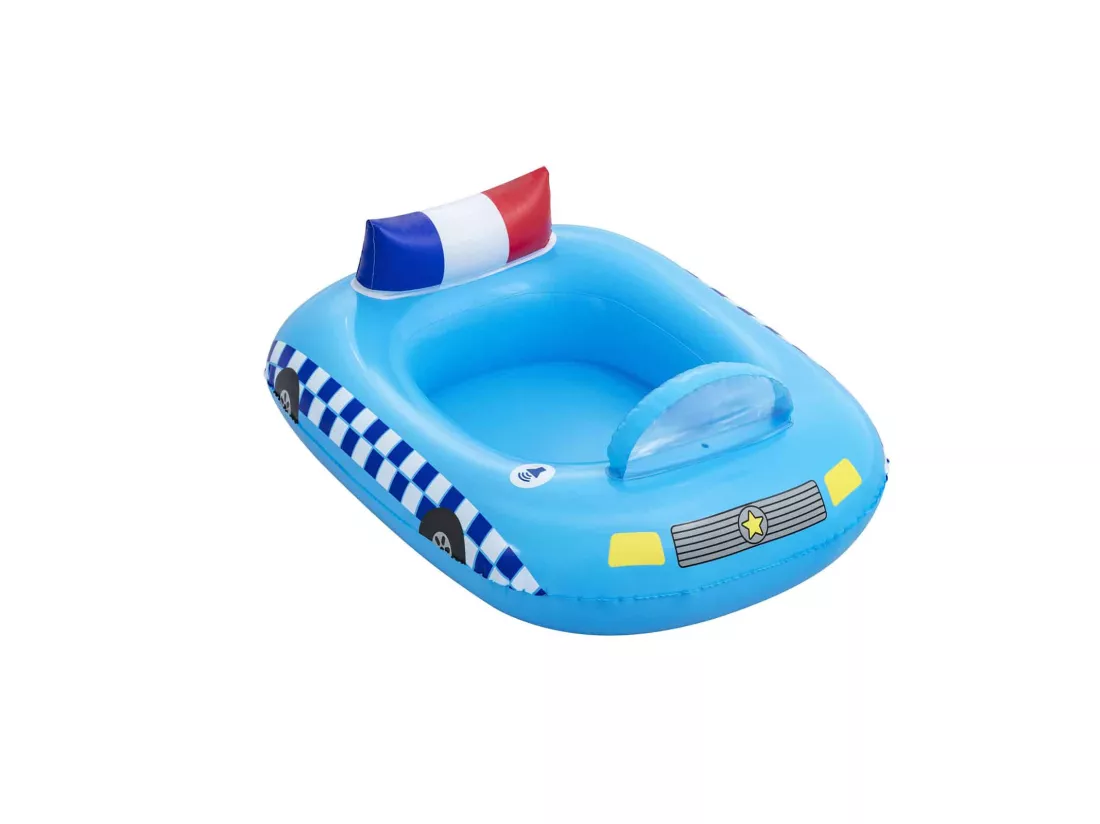 Bateau Gonflable Voiture Police Bestway 88x66x32 cm Son Sirène de Police à partir de 3 Ans