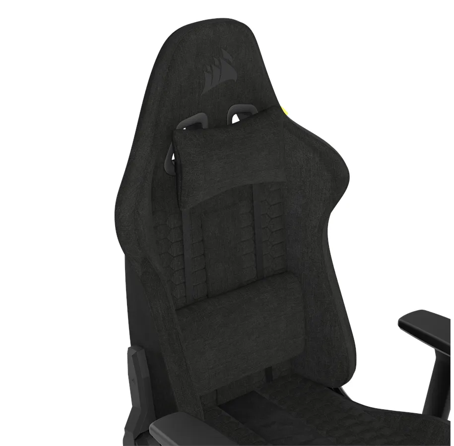 CORSAIR | TC100 Relaxed (Fabric) - Gamingstol - Stof - Op til 120 kg | Sort