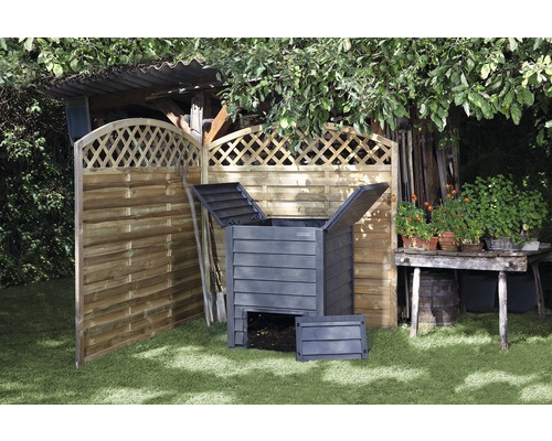 Composter GARANTIA Thermo-Wood 600 l antraciet
