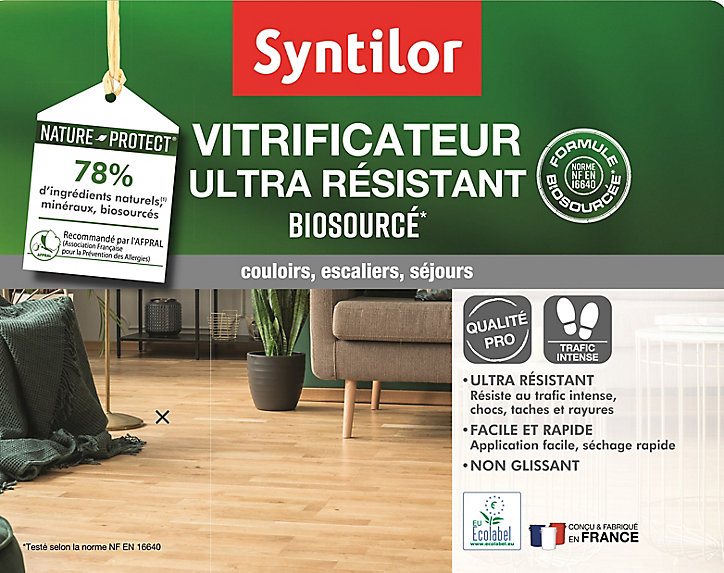 Vitrificateur Syntilor ultra résistant biosourcé Nature Protect incolore mat 5L